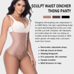 ⁦لباس داخلي (ثونغ) عالي الخصر لنحت الجسم مع حمالات⁩ - الصورة ⁦2⁩